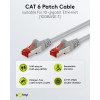 Latiguillo CAT 6 S/FTP (PiMF) Goobay, 5 m, gris, juego de 10, conductor de cobre (CU), funda libre de halógenos (LSZH)