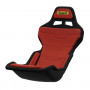Asiento de simracing Sabelt SRP-1, carcasa de fibra de vidrio, diseño fórmula, acolchado, rojo racing