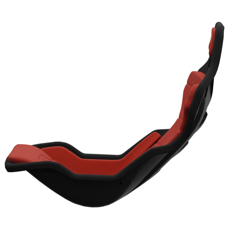 Asiento de simracing Sabelt SRP-1, carcasa de fibra de vidrio, diseño fórmula, acolchado, rojo racing