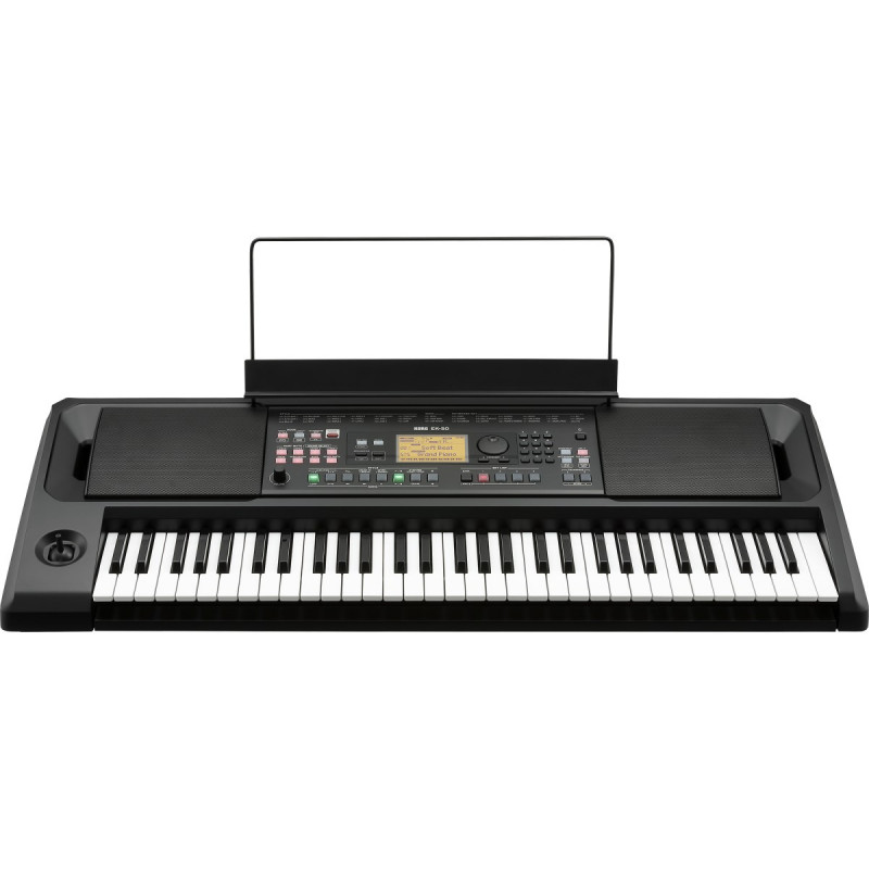 Teclado eléctrico Korg EK-50, sintetizador digital, 61 teclas, negro
