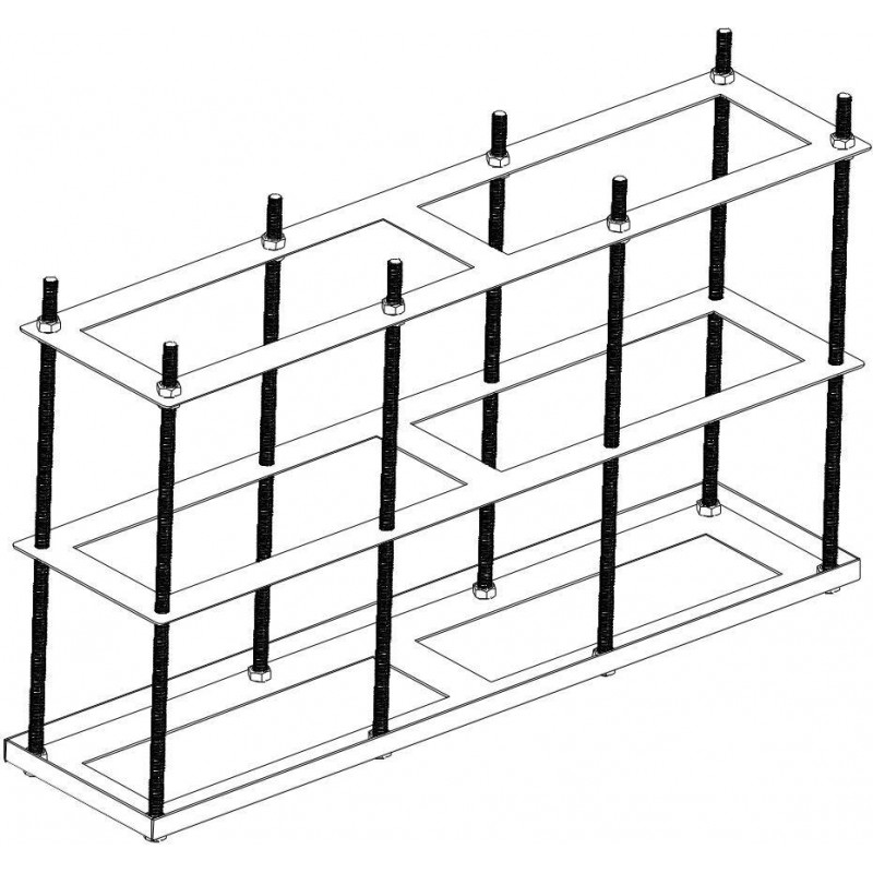 Soporte de montaje en suelo Ernitec 0070-24900-MOUNT-KIOSK para pantallas de 55-86"