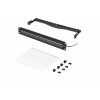 Panel de parcheo pasante StarTech.com C6APANELSTP241UFT de 24 puertos y 1U, Cat6a blindado, RJ45, 19", negro