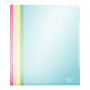 Fundas portahojas Leitz Super Premium 41530099, A4, PVC, colores surtidos, 0,15 mm, abiertas por arriba y por el lado