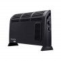 Calefactor convector con ventilador Rowenta Vectissimo Turbo CO3035F1, 2400 W, negro