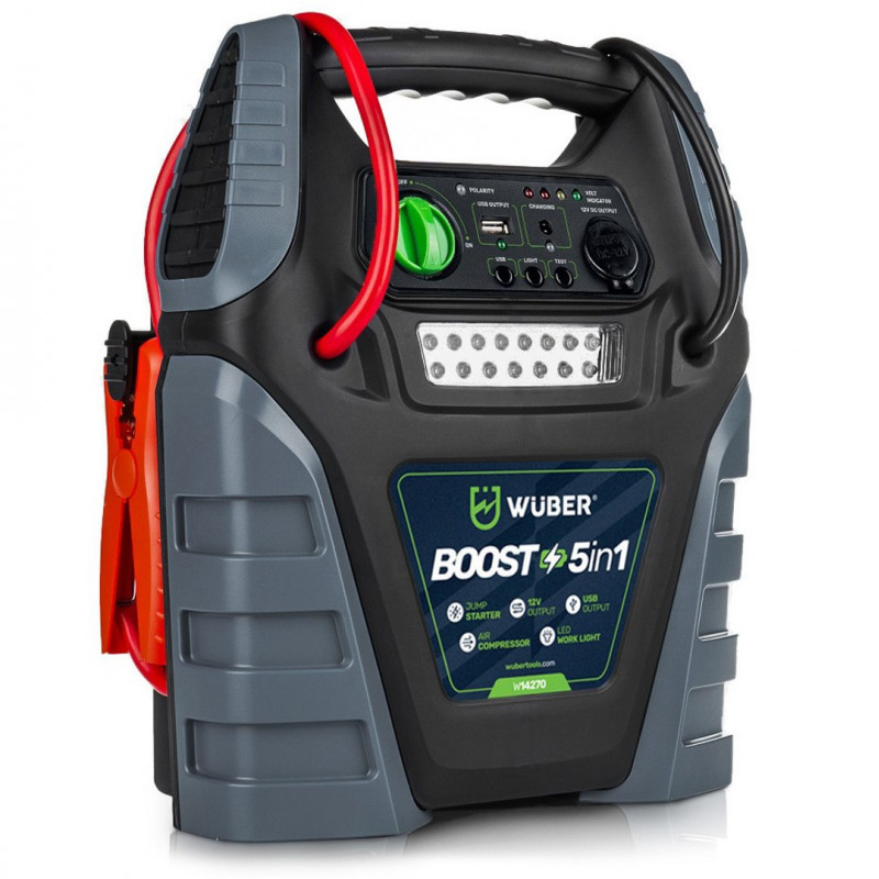 Compresor de aire booster 5 en 1 Wuber W14270 con arrancador