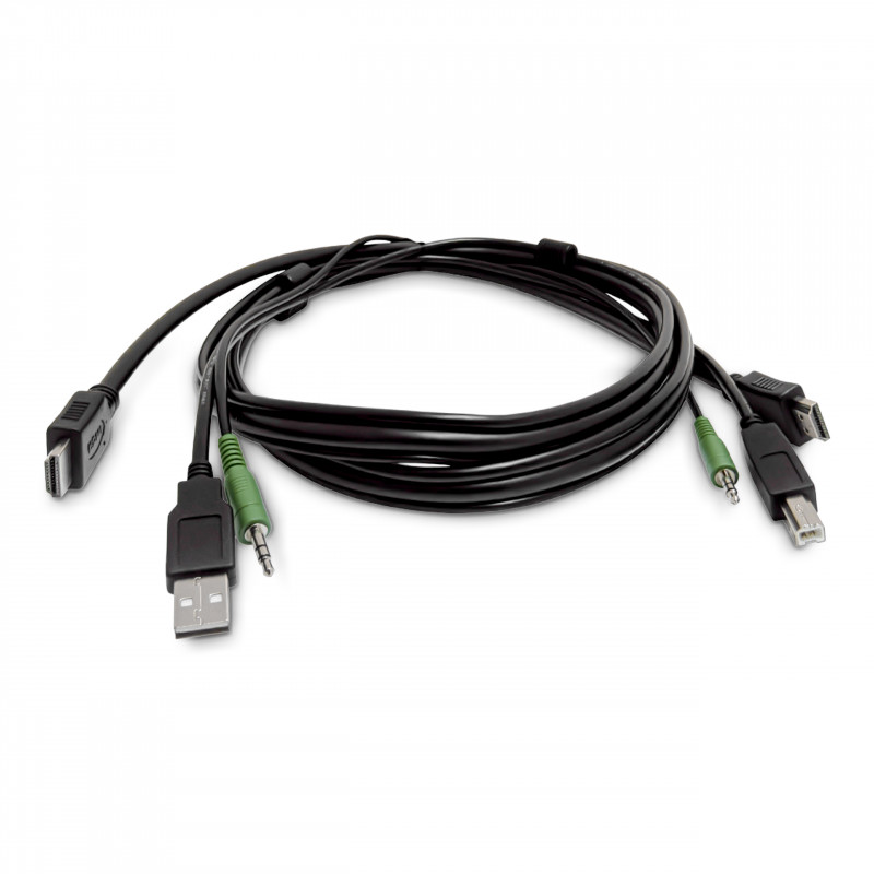 Cable KVM HDMI StarTech.com SKHDMMKVM-06-TAA compatible con TAA, USB 2.0, audio de 3,5 mm, 1,8 m