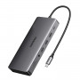 Estación de acoplamiento USB-C para portátil Ugreen Revodok Pro 313 (15978), UGR1851, 100 W, gris