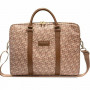 Bolsa para portátil Guess GCube Stripes GUCB15HGCFSEW, hasta 16", marrón