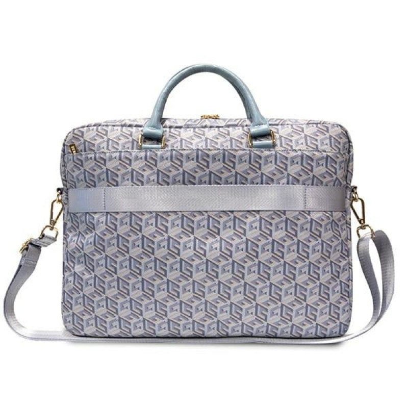 Funda para portátil Guess GCube Stripes GUCB15HGCFSEB, hasta 16", azul