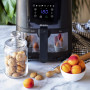 Freidora de aire Ariete 00C462600AR0, 6 l, revestimiento antiadherente, sin BPA, temporizador digital, pantalla LCD