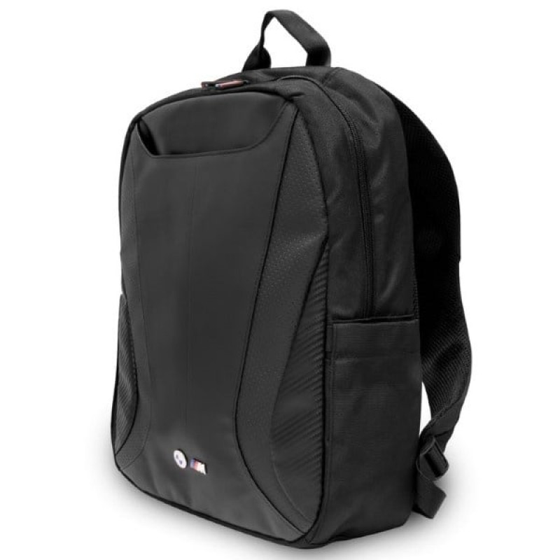 Mochila BMW BMBP15SPCTFK de 16 pulgadas, Carbon&Leather Tricolor, negra