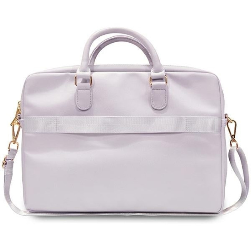 Guess GUCB15ZPGSTEGU Bolsa para portátil de 16 pulgadas, Triangle 4G, morada