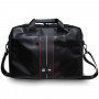 BMW BMCB15COMSCAKR Bolsa para portátil 15", Carbon Red Stripes, negra