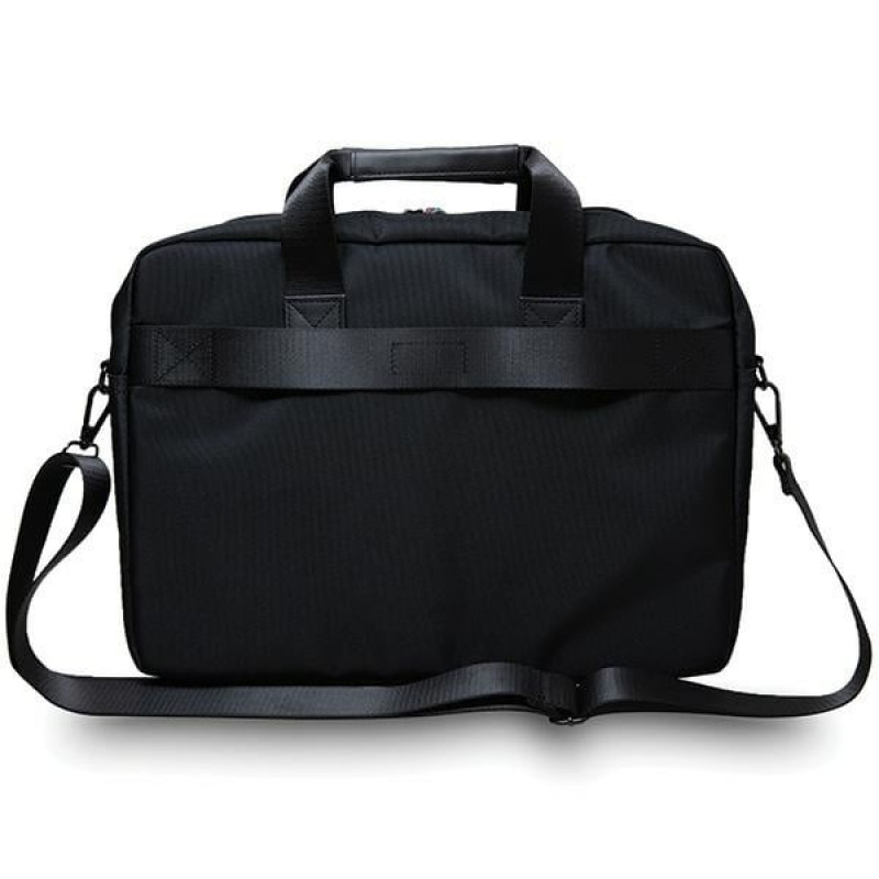 BMW BMCB15COMSCAKR Bolsa para portátil 15", Carbon Red Stripes, negra