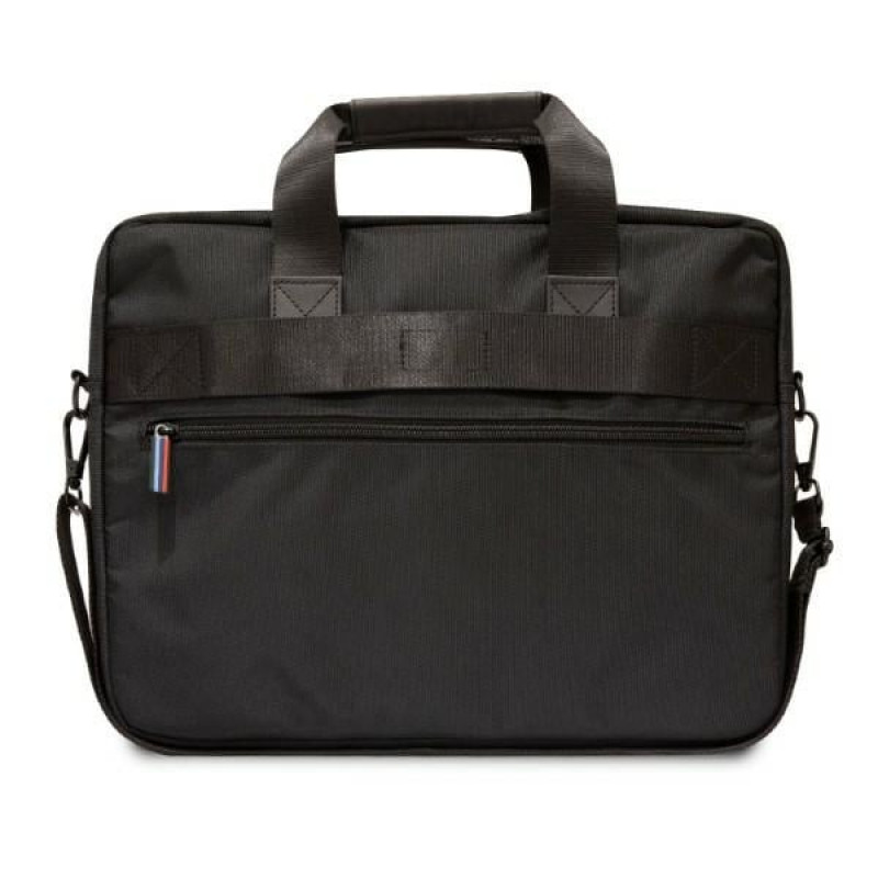 BMW BMCB15PUCARTCBK Maletín para portátil hasta 16", Carbon Tricolor, negro