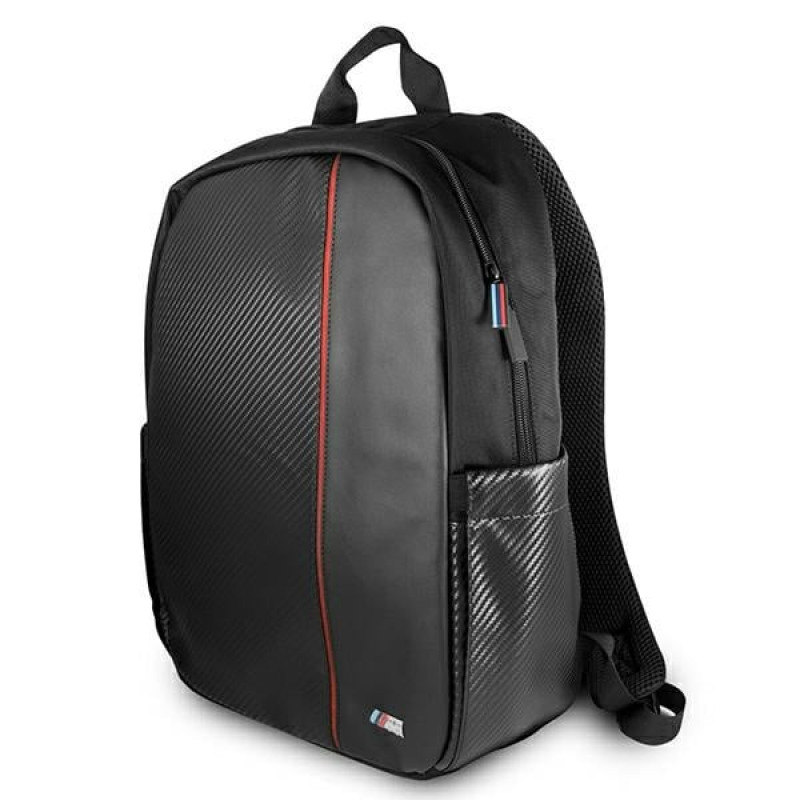 Mochila BMW BMBPCO15CAPRBK, 16 pulgadas, negra Carbon Red Stripe