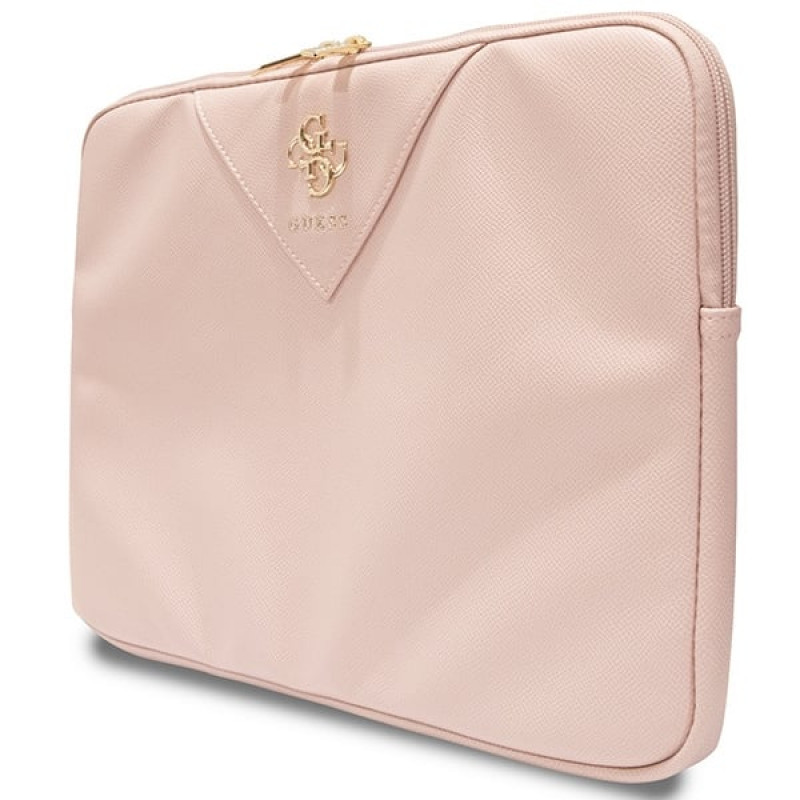 Funda para portátil Guess GUCS14ZPGSTEGP, 14", Triangle 4G, rosa