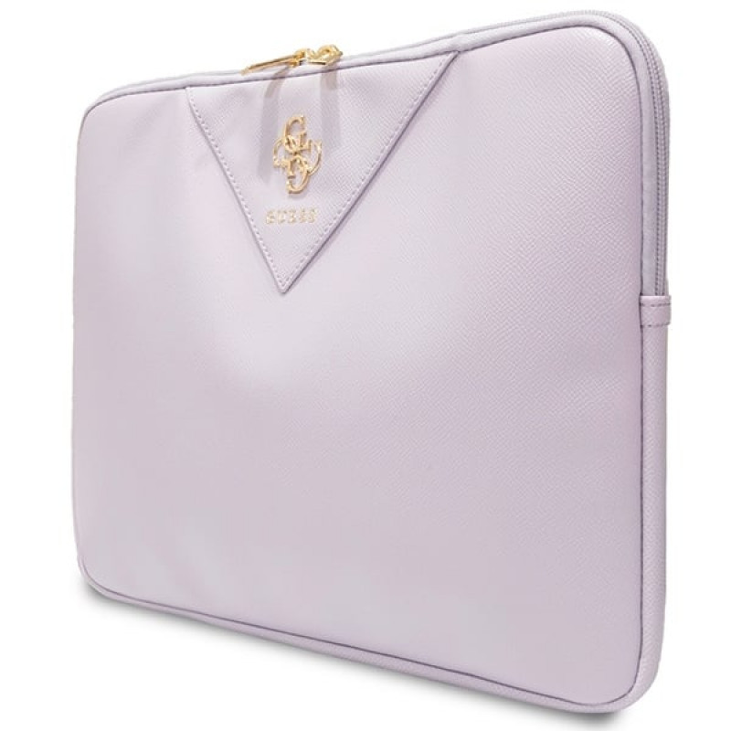 Funda para portátil Guess GUCS14ZPGSTEGU, 14", Triangle 4G, morada
