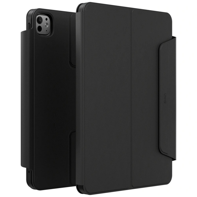 Funda para tablet UNIQ Rovus Snapmount Magnetic 360 Rotating Detachable para Apple iPad Pro 11 2024, negra