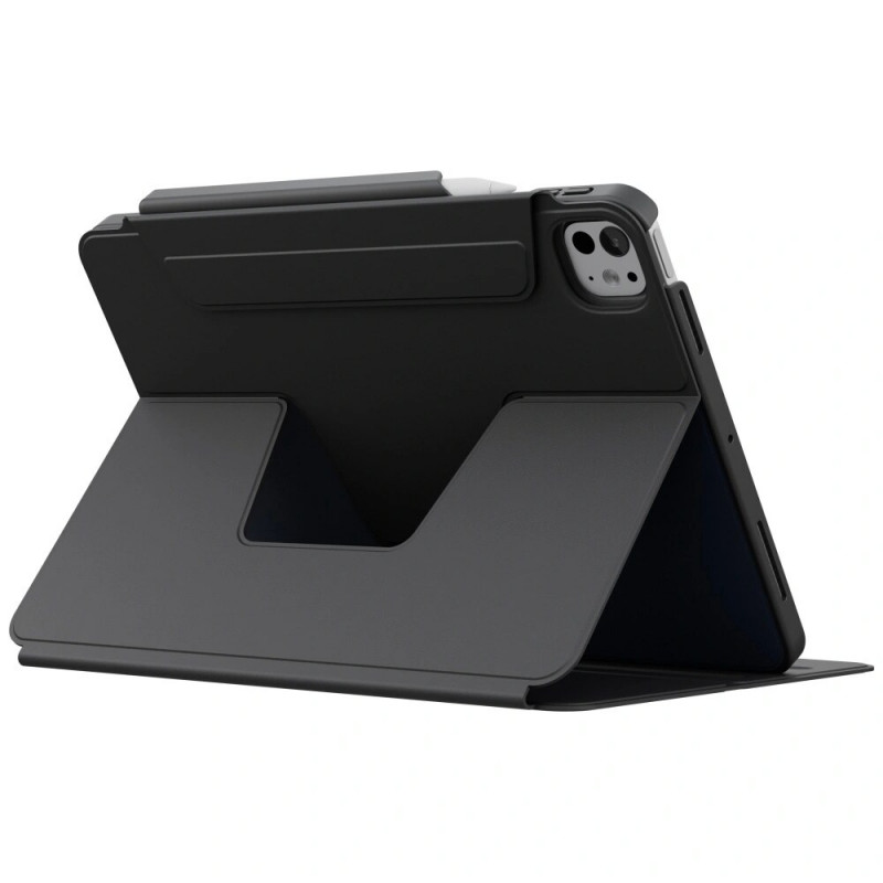 Funda para tablet UNIQ Rovus Snapmount Magnetic 360 Rotating Detachable para Apple iPad Pro 11 2024, negra