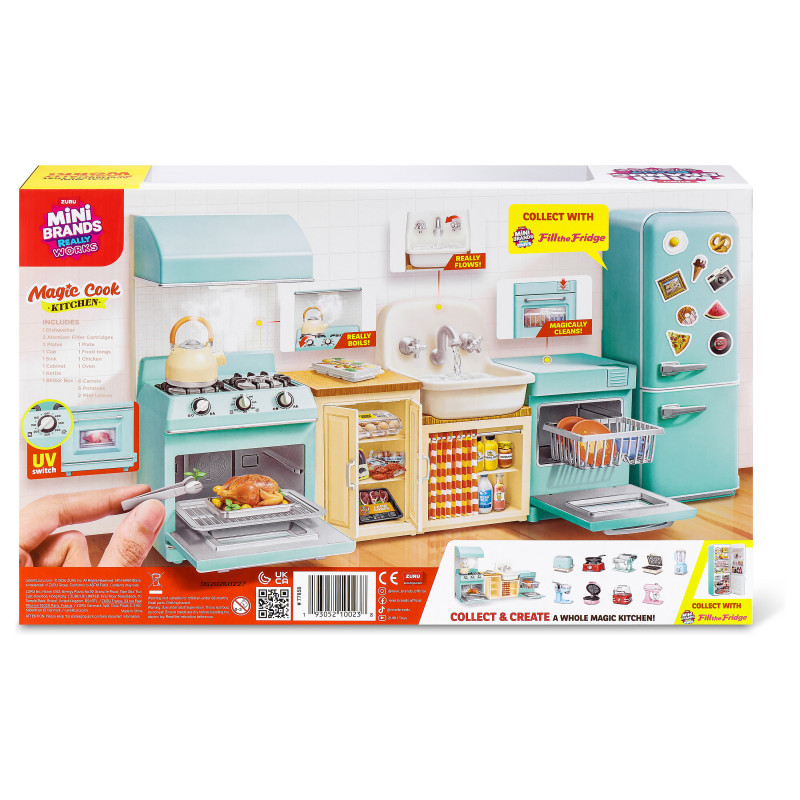 Set de juego de cocina ZURU Mini Brands Magic Cook Kitchen Playset Series 1