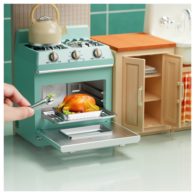 Set de juego de cocina ZURU Mini Brands Magic Cook Kitchen Playset Series 1