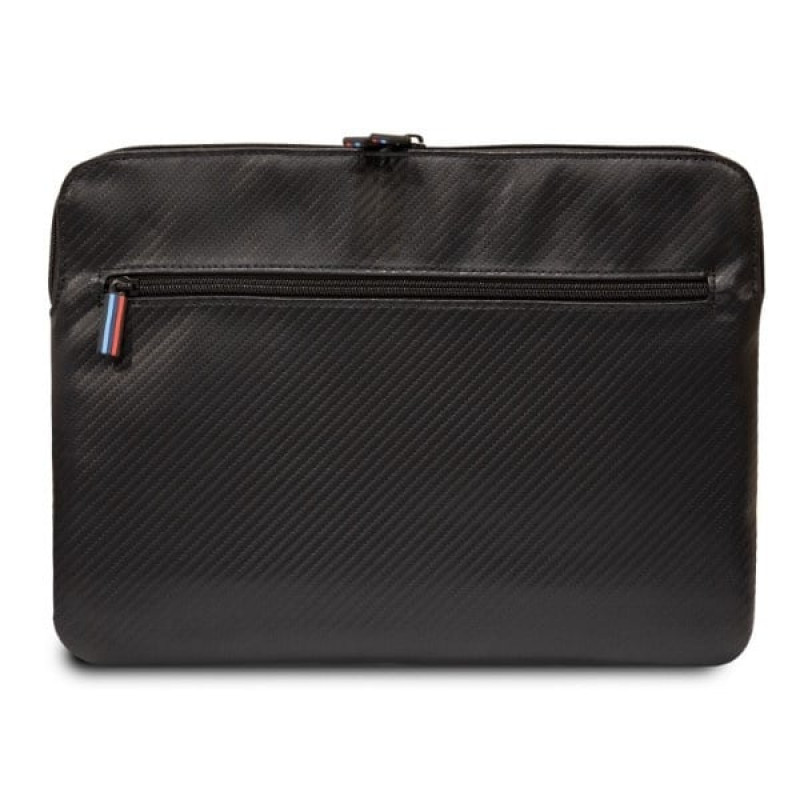 Funda para portátil BMW BMCS16PUCARTCBK, 16", negra Carbon Tricolor