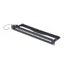 Panel de parcheo keystone en blanco de 1U y 24 puertos StarTech.com C6PANELSTP241U con barra de gestión de cables, 48,3 cm, CAT6A, negro