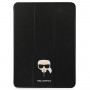 Funda tipo libro Karl Lagerfeld KLFC11OKHK para Apple iPad Pro 11 2021 3.ª gen, negra Saffiano Karl Head