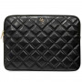 Funda para portátil Guess GUCS14ZPSQSSGK, 14", Quilted 4G, negra
