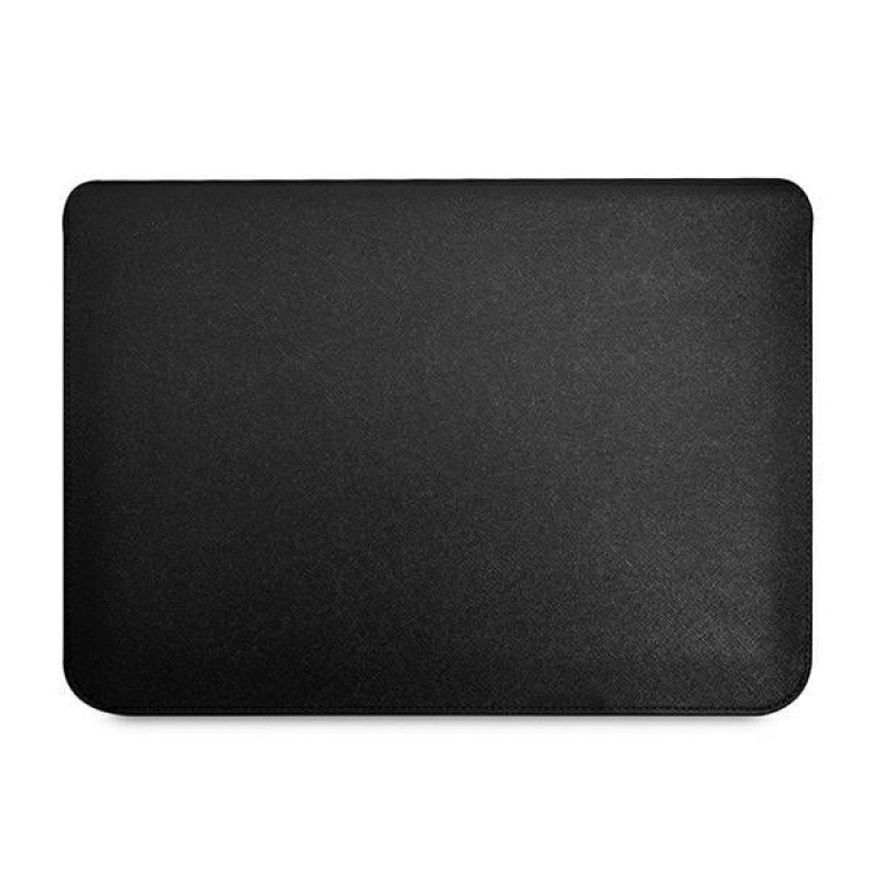 Funda para portátil Guess GUCS14PSATLK Saffiano Triangle Logo 13/14", negra
