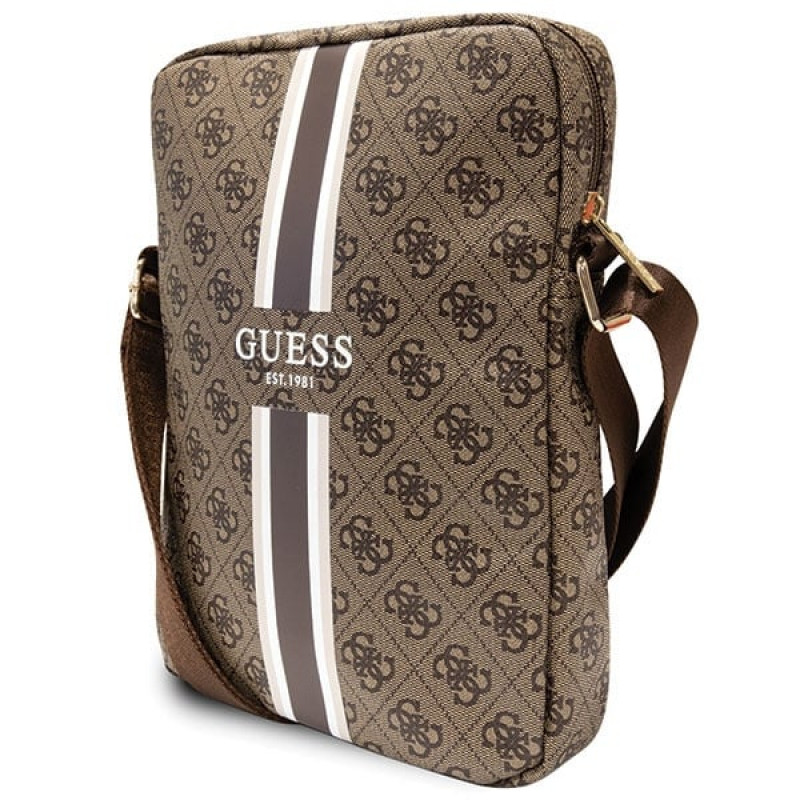 Guess GUTB10P4RPSW 4G Stripes bolso para tablet de 10", marrón