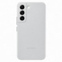 Funda de piel Samsung EF-VS901LJ para Galaxy S22, gris claro
