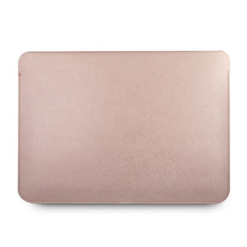 Funda Guess GUCS13PUSASPI Saffiano Script para portátil de 13", rosa