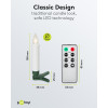 Velas navideñas LED inalámbricas para árbol de Navidad Goobay 75258 (20 uds.), incl. 20x AAA (LR03), clips, mando a distancia, temporizador, regulables, blanco cálido (2600 K)