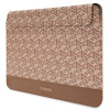 Funda para portátil Guess GUCS14HGCFSEW 14", GCube Stripes, marrón