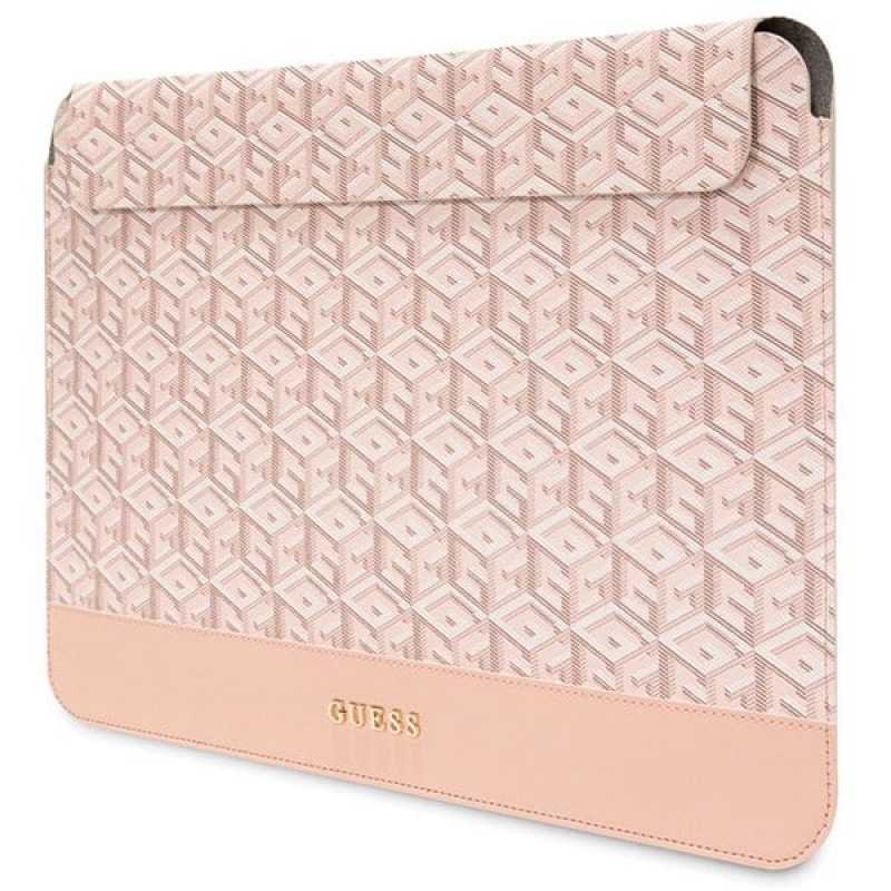 Funda para portátil Guess GUCS14HGCFSEP 14", GCube Stripes, rosa