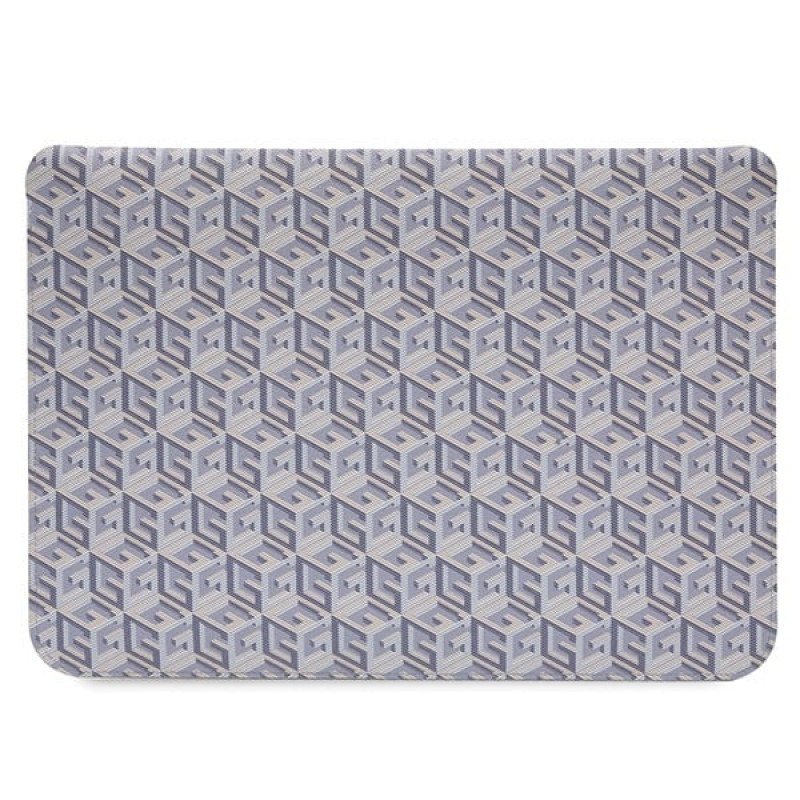 Funda para portátil Guess GUCS14HGCFSEB de 14 pulgadas, GCube Stripes, azul