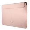 Funda para portátil Guess GUCS16PSATLP de 16", Saffiano Triangle, rosa
