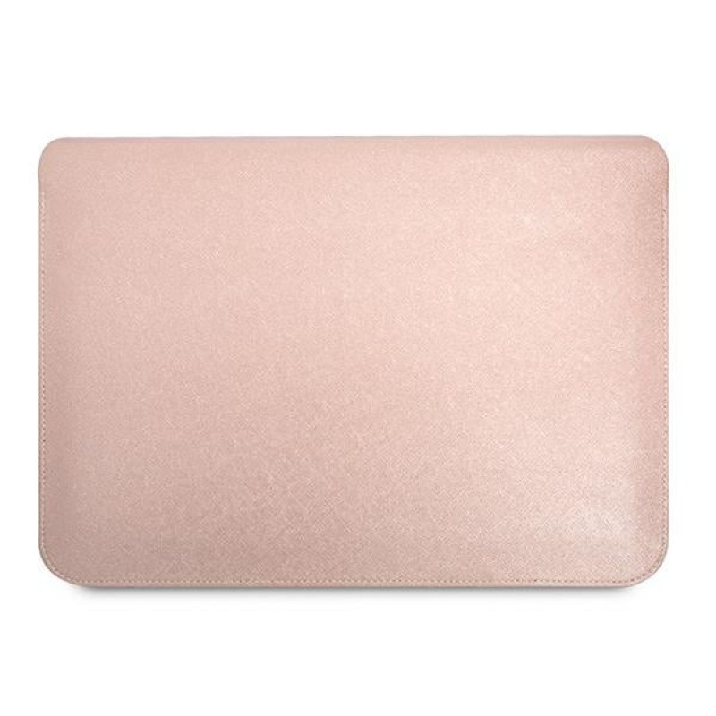 Funda para portátil Guess GUCS16PSATLP de 16", Saffiano Triangle, rosa