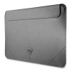 Funda para portátil Guess GUCS16PSATLG de 16", Saffiano Triangle, plateada