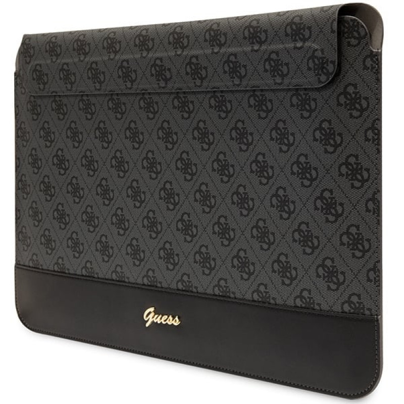 Funda para portátil Guess GUCS14PS4SGK de 14 pulgadas, 4G Stripe Metal Logo, negra