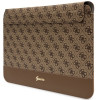 Funda para portátil Guess GUCS14PS4SGW 14 pulgadas, 4G Stripe Metal Logo, marrón