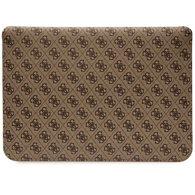 Funda para portátil Guess GUCS14PS4SGW 14 pulgadas, 4G Stripe Metal Logo, marrón