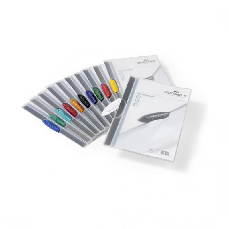 Carpeta de pinza Durable SWINGCLIP 30 A4 226000, transparente (25 uds.)