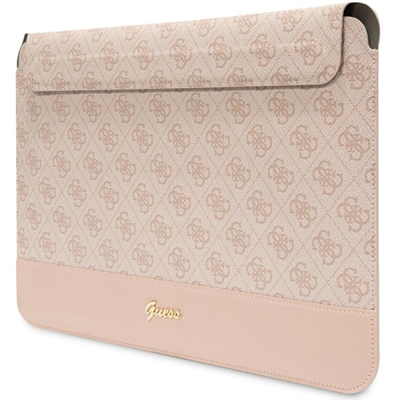 Funda para portátil Guess GUCS14PS4SGP 14 pulgadas, 4G Stripe Metal Logo, rosa