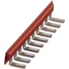 Puente de inserción Phoenix Contact 2715953 EB 80-DIK RD, 80 polos, 6.2 mm, rojo, bloque de terminales
