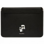Funda para portátil Karl Lagerfeld KLCS14SAKCPMK para 14", negra, Saffiano Karl&Choupette