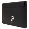 Funda para portátil Karl Lagerfeld KLCS14SAKCPMK para 14", negra, Saffiano Karl&Choupette