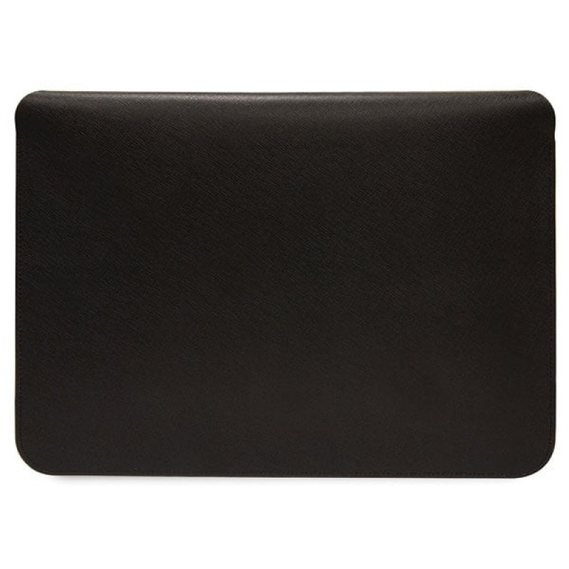 Funda para portátil Karl Lagerfeld KLCS14SAKCPMK para 14", negra, Saffiano Karl&Choupette
